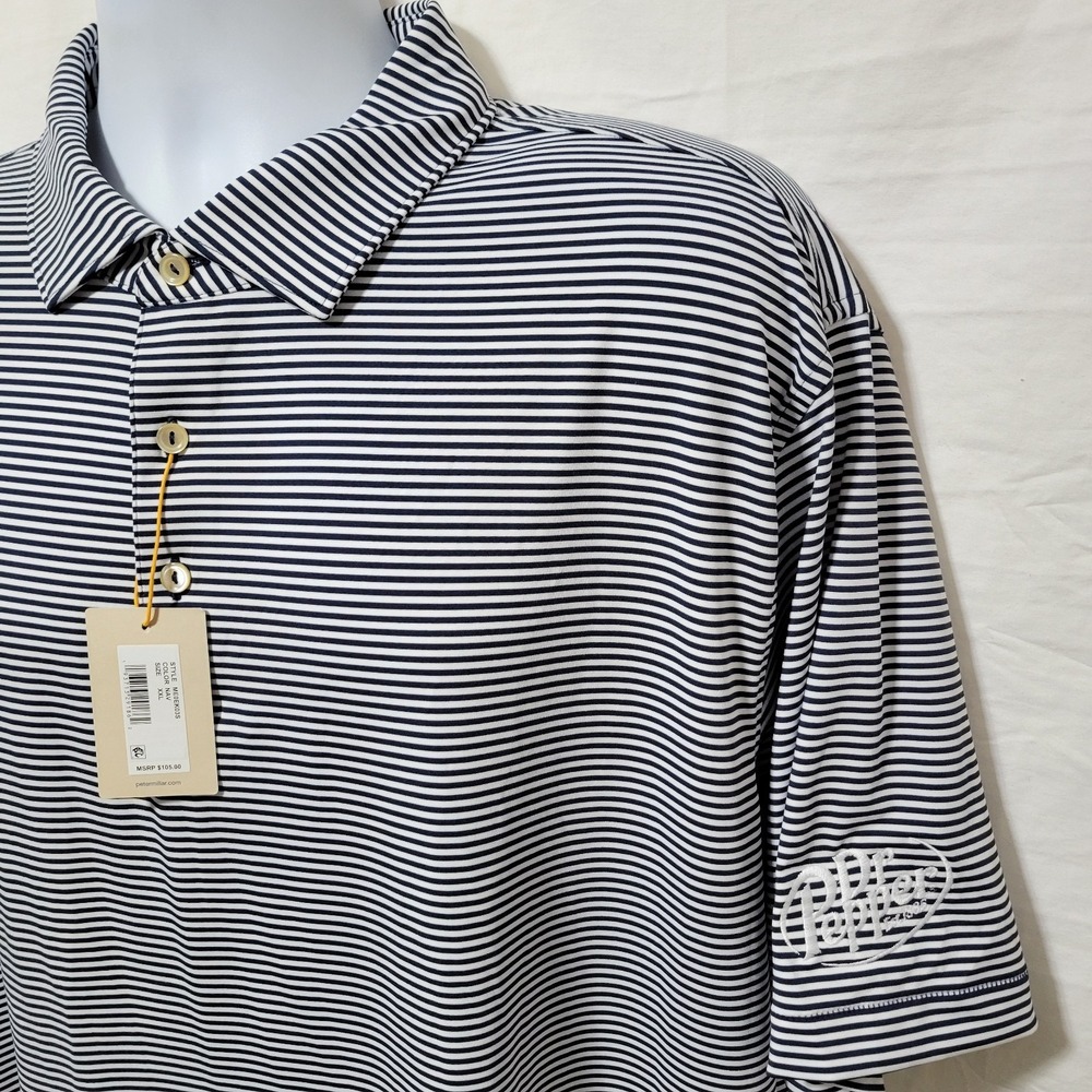 Peter Millar Summer Comfort Performance Hales Jersey Polo Men's Size XXL LOGO